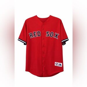 Red Sox Nomar Garciaparra #5 Jersey Majestic Adult L Red MLB